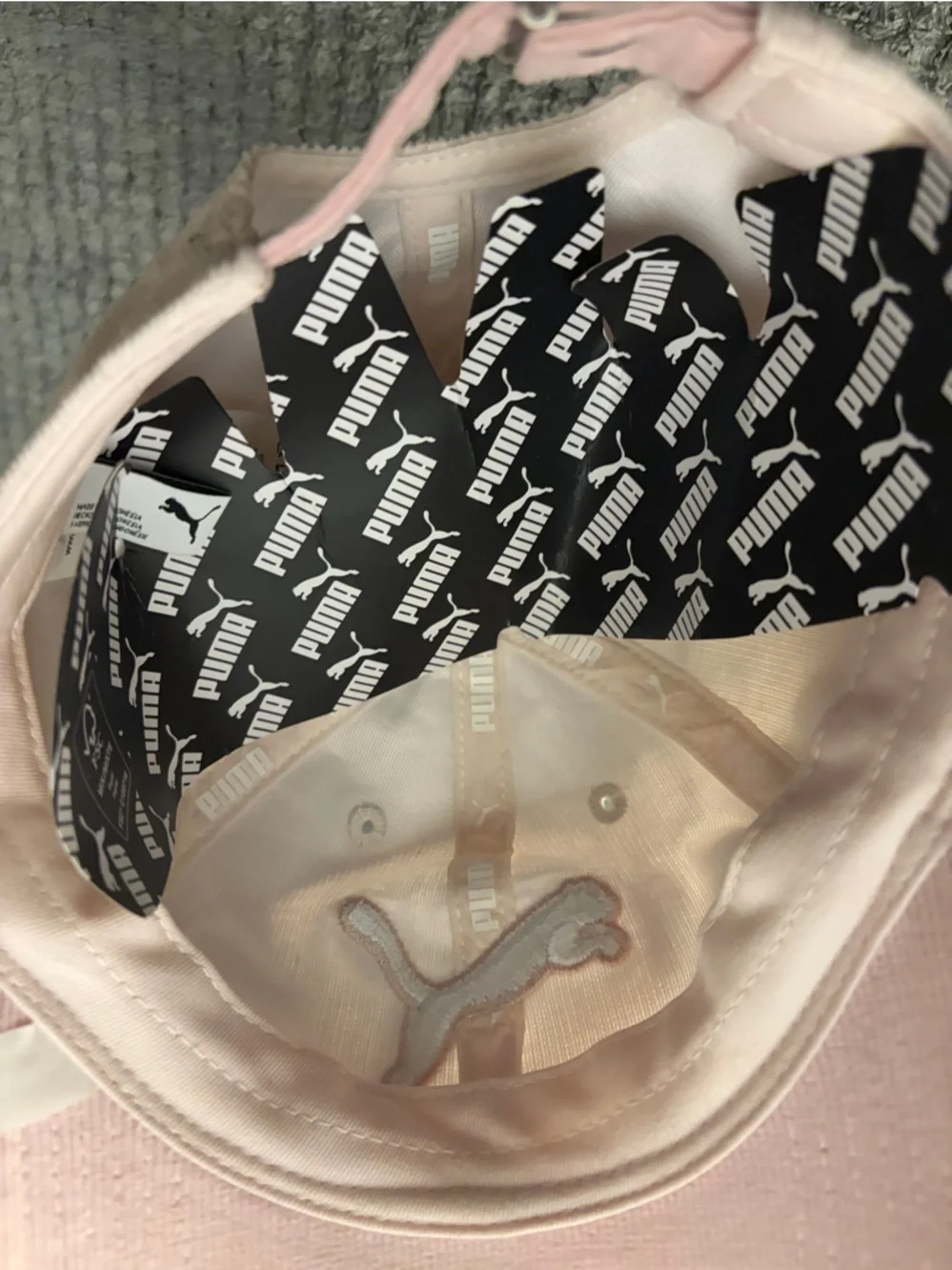 Puma Kids Cream & Light Pink Baseball Cap